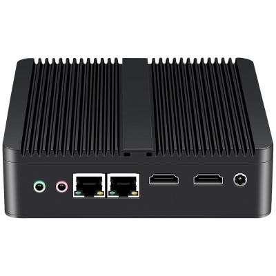 China For Home and Student Pentium N3700 Linux HTPC Portable Desktop Computer Intel Gigabit Dual Barebone Fanless PC LAN Dual HD Port Mini for sale