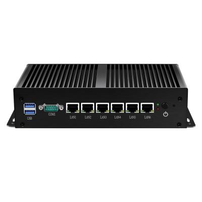 China Pfsense PC Intel Ce-leron 3855U 3955U 4405U Firewall Router 6x Gigabit Ethernet NIC Support AES-NI Barebone Mini System 235 x 123 x 52mm for sale