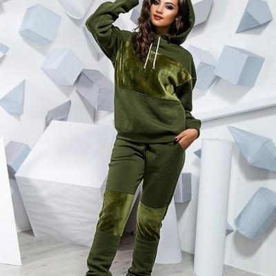 China Fashion Breathable Tracksuit Set Hoodie Wear Women's 2 Piece Yoga Autumn And Winter Sport Slim Casual Sets for sale