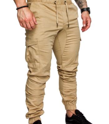 China 2020 Solid Anti-wrinkle Dropshipping Color Most Popular Men's Casual Pants Cotton Fashion Men's Slim Trousers for sale