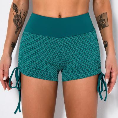 China Hot Selling Breathable Fitness Women's Lifting Yoga Workout Shorts Gym High Waist Tight Running Biker Shorts for sale