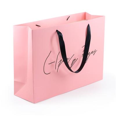 China Recyclable Wholesale Recycle Manufacturer Kraft Personalized Luxury Logo Print Shopper Shopping Bag Dongguan Gift Customized Paper Bag for sale