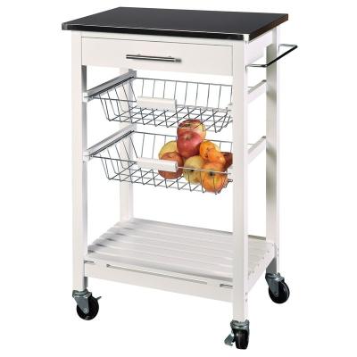 China MDF Made In China High Quality Stainless Steel Kitchen Cart for sale