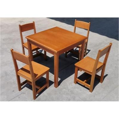 China Other wholesale price kids solid wood tables and 4 chair sets for sale