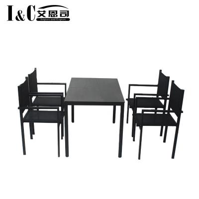 China Durable KD textilener patio furniture garden table garden furniture and patio chairs outdoor for sale