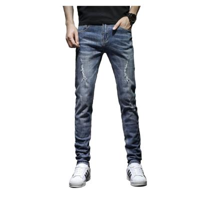 China New Design Stretch Breathable Good Price Distressed Skinny Durable Denim Mens Regular-Fit Jeans for sale