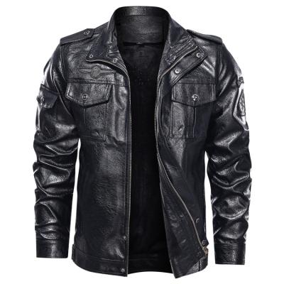 China 2021 Men's Breathable Leather Zipper Bomber Runner Jackets- Mens Outerwear for sale