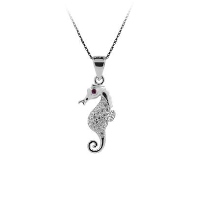 China FASHIONABLE Kids Necklace Collection Pendant Animal Seahorse Shape 925 925 Silver Pendant Silver for sale