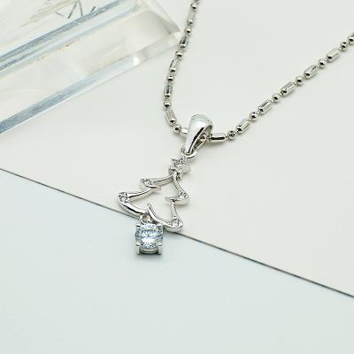 China Dropshipping FASHIONABLE CZ S925 Sterling Silver Tree Pendants Stones for Necklace for sale