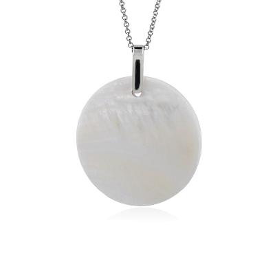 China PMA-0998 TRENDY Shell Mother necklace of pearl charm pendants silver pendant for jewelry making for sale