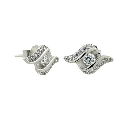 China Real High Quality Wholesale S925 Silver Earrings Women Stud Earrings 925 Sterling Silver Jewelry for sale