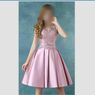 China African Honor Dry Cleaning Maid Dress Customized Cheap Formal Dresses Puffy Knee Length Blush Pink Bridesmaid Dress MB21 for sale