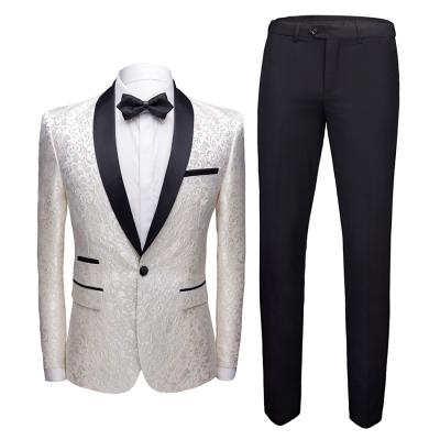 China New 100% Real Real Anti-Wrinkle Shawl Lapel Tuxedos Plus Size Best Man Blazer Men Suits (Jacket+Pants) For Weddings MMN512 for sale