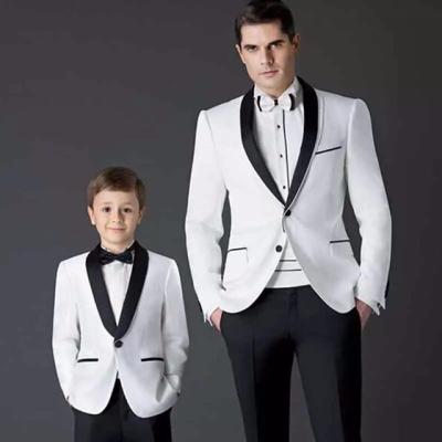 China Safari Style Good Quality Formal Children's Dress Flower Party Performance Suit White Wedding Boy Suits MB25 (Jacket+Pants) for sale