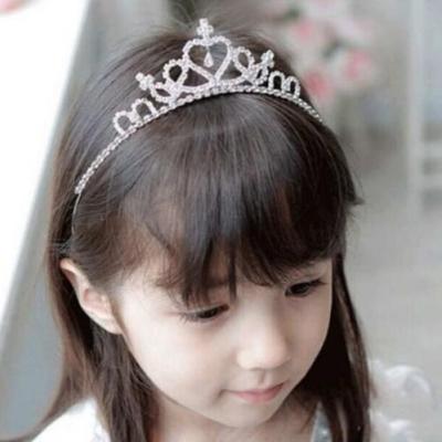 China Princess Prom Crown Headband MTA315 Princess Prom Crown Party Accessories Crystal Tiara Hairband Kid Girl Bridal Wedding Party for sale