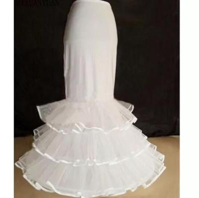 China High Quality 100% Hot Selling Polyester Under Wear Petticoat Mermaid Petticoat For Wedding Dress Bridal Gown MPB512 for sale