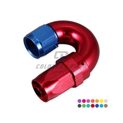 China Auto Parts 180 Degree AN16 Elbow Swivel Hose End Fuel Oil Fitting Reusable Wrapping Aluminum Connector AN16 for sale