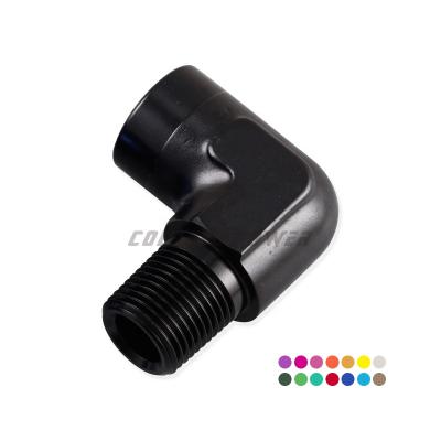 China 3/8 NPT Anodized Aluminum Pipe High Performance 90 Degree Fitting 3/8