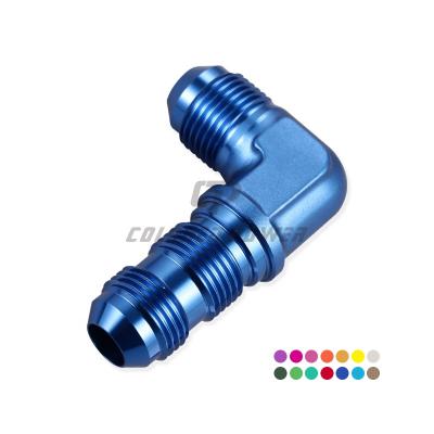 China Auto Racing Parts Aluminum 90 Degree To Rocket Bulkhead Union Male Hose Ends AN3/4 6 8 10 12/16 for sale