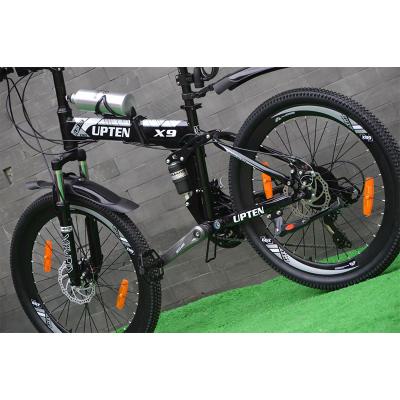 China Popular Folding Bike 24 Inch 7 Speed ​​Steel Fram Steel Disc Brake Adult Bicycle for sale