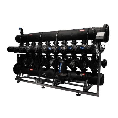 China Smooth Type 4 Inch 10 Unit Backwash Disc Filtration System Automatic Agriculture Irrigation Water Filtration System H Filter for sale