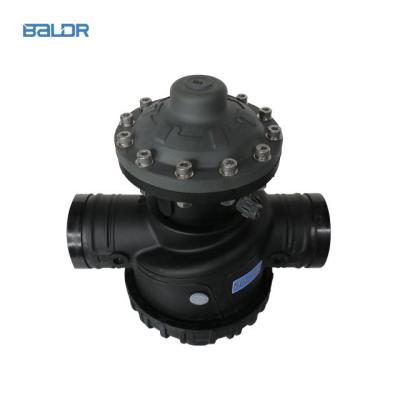 China Agriculture Irrigation 3 Inch 2 Chamber Three Way Irrigation Flush Control Valve From Drain Port With Straight Flow For Farm Irrigation System for sale