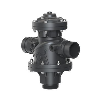 China Agriculture Irrigation 2 Inch Two-Chamber Three Way Irrigation Flush Control Valve From Outlet Port With Angle Flow For Backwash Filtration System for sale