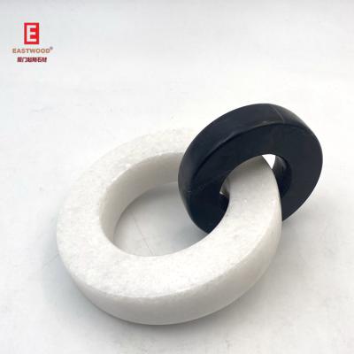 China Art Decor Home and Kitchen Decor Small Marble Black White Marble Range for sale