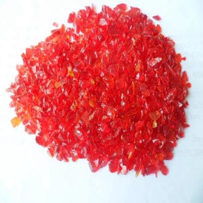 China Traditional landscaping red glass rock for decoration for sale