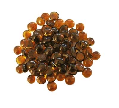 China Flat Bottom Modern Fire Glass Brown Glass Beads For Fireplace Gas Fireplace for sale