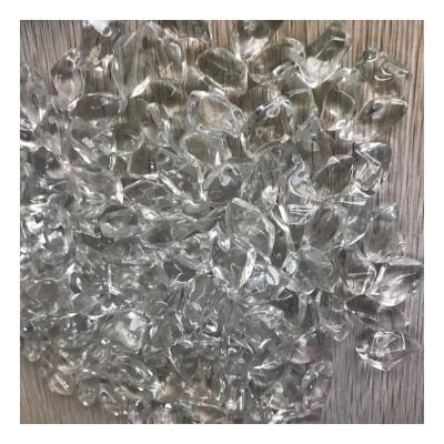 China Contemporary Transparent Clear White Octagonal Decorative Custom Cut 3D Crystal Glass Granule Beads for sale