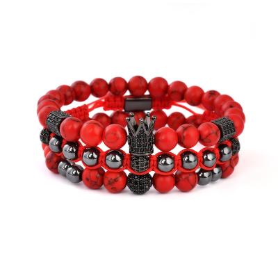 China FASHIONABLE New Design F343 Hematite Beaded Bracelet Men Edelstahl Pulseira Masculina Gemstone Gift De Brazalete Cuff for sale