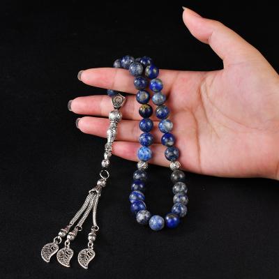 China YS329 jewelry tasbih 33 prayer beads punk natural islamic stone lapis lazuli for sale