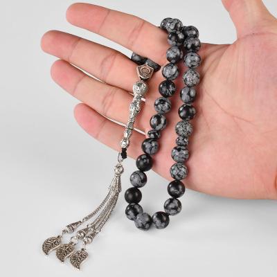 China Wholesale High Quality Custom Islamic Muslim Rosary 33 Tasbih Snowflake Stone From Factory YS325 Environmentally Friendly Prayer Beads for sale