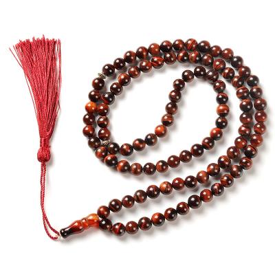 China High quality natural stone tasbeeh hot sale YS259 tiger eye muslim prayer Allah beads for sale