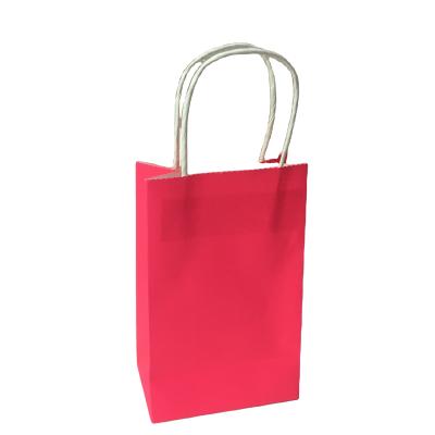 China Recycled Recyclable Materials Kraft Paper Bag With Your Own Logo , Custom Shopping Paper Bag For Food With Handle for sale