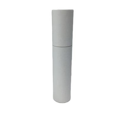 China Recycled materials wholesale cheap samll printed white kraft paper paepr tube packaging box for sale