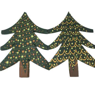 China Eco-friendly Merry Christmas Decoration Christmas Tree Deer Pulling Flag Party Bunting Party Hanging Tag for sale