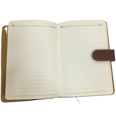 China Wholesale Custom Spiral Leather Planner , PU Leather Notebook For Business With Magnetic Closure for sale