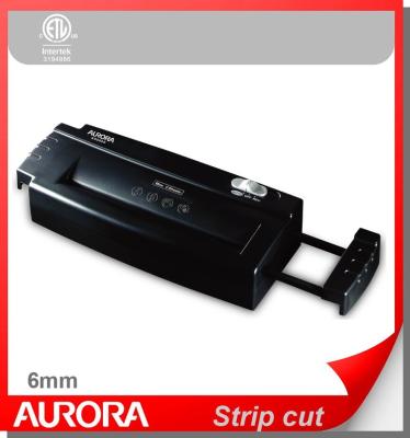 China Aurora AS680S Plastic Paper Shredder, 6 sheet (A4) strip cut 6 mm, Light Duty Shredding machine for Home & Office Normal for sale