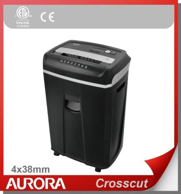 China Aurora AS2435CD Plastic Paper Shredder, 24 sheet (A4) Cross cut 4 x 38mm,Heavy Duty Shredding machine for Office Normal for sale