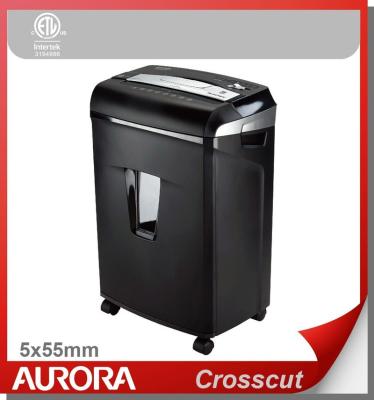 China Aurora AS1231C/AS1031C Plastic Paper Shredder, 12/10sheet (A4) Cross cut 5x55 mm ,Medium DutyShredding machine for Office Normal for sale