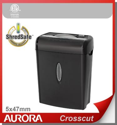 China Aurora AS675C Plastic Paper Shredder, 6 sheet (A4) Cross cut 5 x 47 mm,Light Duty Shredding machine t for Home & Office Normal for sale