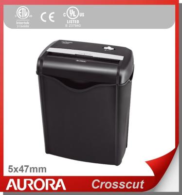 China Aurora AS662C Plastic Paper Shredder, 6 sheet(A4) Cross cut 5 x 47 mm,Light Duty Shredding machine for Home & Office Normal for sale