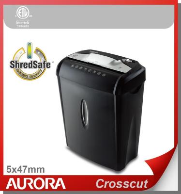 China The Aurora AS830C/AS630C Plastic Paper Shredder, 8/6 Sheet (A4) Cross Cut 5x47mm, Shreding Light Duty Office Equipment for Home and Normal O for sale