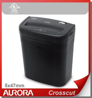 China The Aurora AS610C Plastic Paper Shredder, 6 Sheets (A4) Cross Cut 4x47mm, Shreding Light Duty Office Equipment for Home and Normal Office for sale