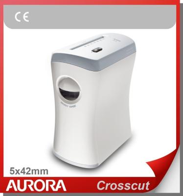 China The Aurora AS580C Plastic Paper Shredder, 5 Sheet (A4) Crosscut 5x42mm, Shreding Light Duty Office Equipment for Home and Normal Office for sale