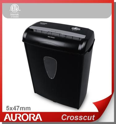 China The Aurora AS890C Plastic Paper Shredder, 8 Sheets (A4) Cross Cut 5x47mm, Shreding Light Duty Office Equipment for Home and Normal Office for sale