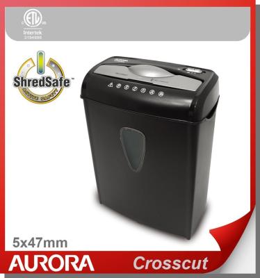 China The Aurora AS895C Plastic Paper Shredder, 8 Sheets (A4) Cross Cut 5x47mm, Shreding Light Duty Office Equipment for Home and Normal Office for sale