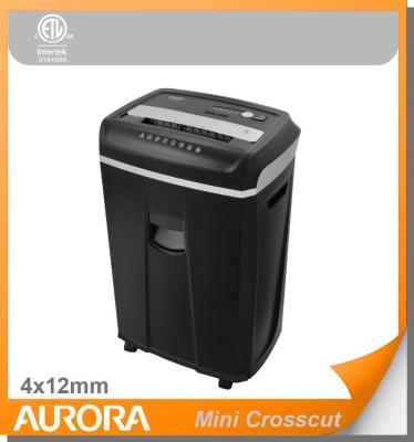 China The Aurora AS1720CM plastic paper shredder, mini crosscut 4 x 12mm, 17 sheet (A4) heavy duty shredding machine for office normal for sale